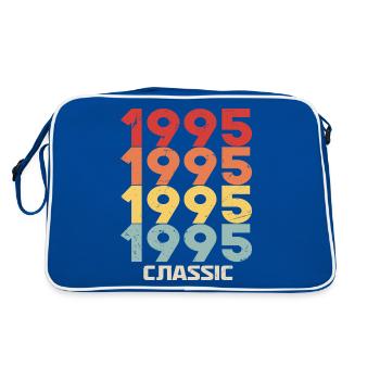 1995 Anniversaire dans le style vintage classique 1995 - Sac Retro - bleu/blanc - Dos