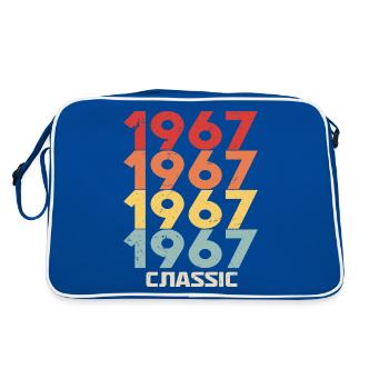 1967 Jubilé dans un style vintage classique 1967 - Sac Retro - bleu/blanc - Dos