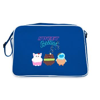 Sweet Besties - Retro Bag - blue/white - Back