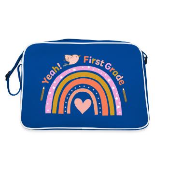 Première année - Sac Retro - bleu/blanc - Dos