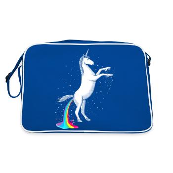 Unicorn Poop - Retro Bag - blue/white - Back