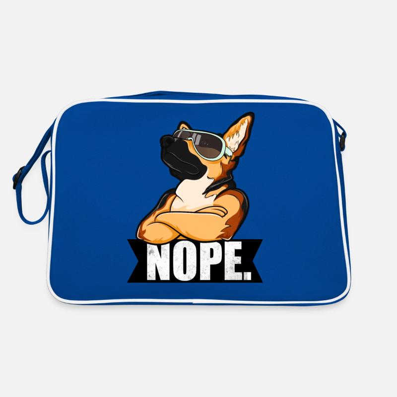 NOPE Deutscher Schäferhund Retro Tasche