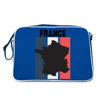 France - Retro Bag - blue/white - Back