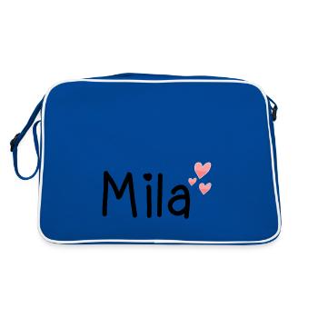 Nom - Mila - Sac Retro - bleu/blanc - Dos