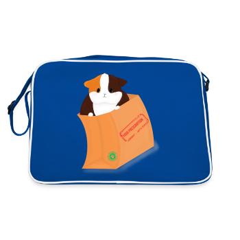 Cochon d’Inde Votre ordonnance - Sac Retro - bleu/blanc - Dos