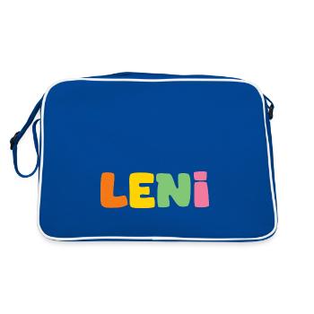 Nom - Leni - Sac Retro - bleu/blanc - Dos