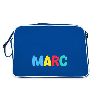 Name - Marc - Retro Bag - blue/white - Back