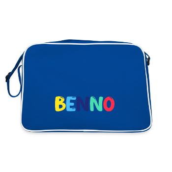 Name - Benno - Retro Bag - blue/white - Back