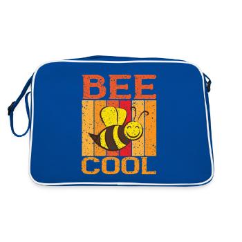 Stay cool Bee Cool Bee Bee Beekeeper - Retro Bag - blue/white - Back