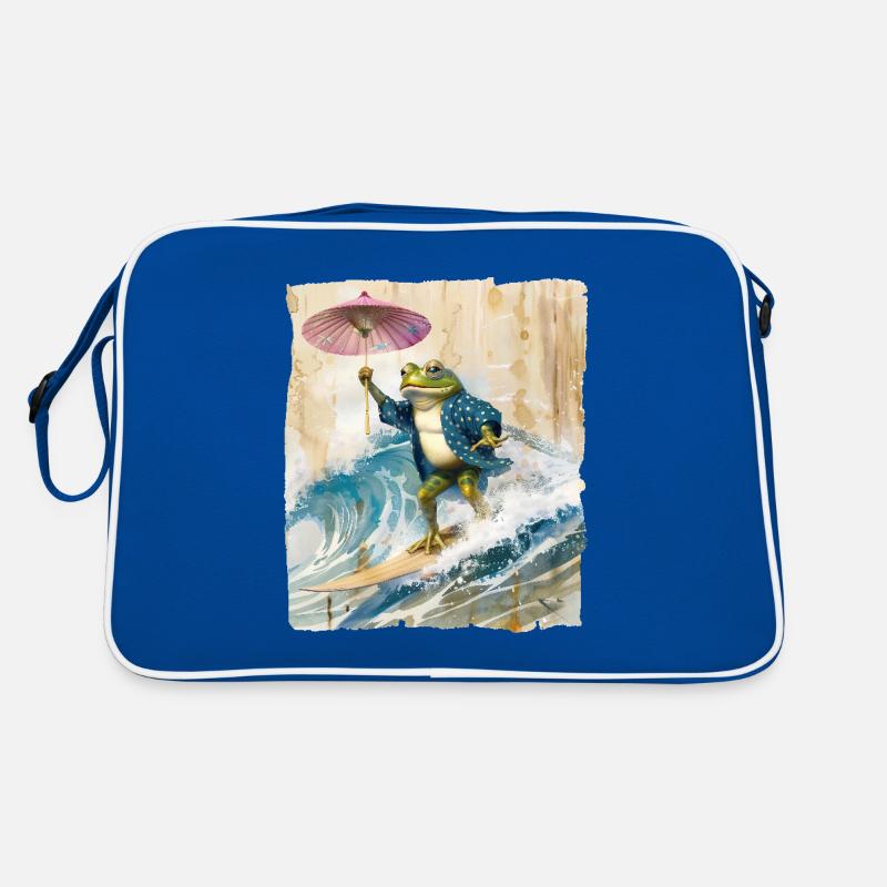 Frosch Surfen Retro Tasche