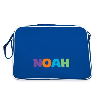 Name - Noah - Retro Bag - blue/white - Back