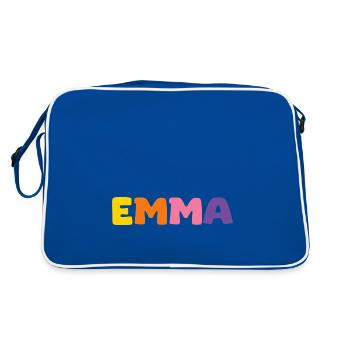 Nom - Emma - Sac Retro - bleu/blanc - Dos