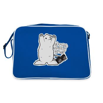 Tazz Talk | bras trapus forts VINTAGE - Sac Retro - bleu/blanc - Dos