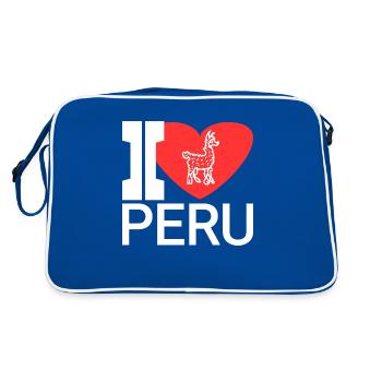 Pays préféré : le pérou - Sac Retro - bleu/blanc - Dos