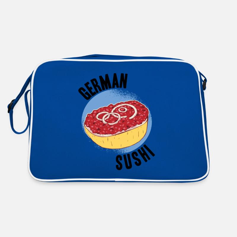 German Sushi Mett Gehacktes Hackepeter Hack Retro Tasche