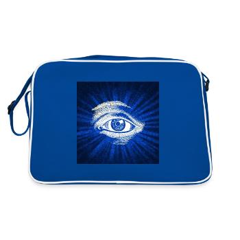 œil - Sac Retro - bleu/blanc - Dos