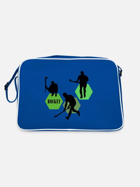 hockey feldhockey hockeyzone - Retro Tasche - Blau/Weiß