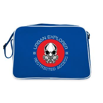 Urbex - Urban Explorer - Restricted Access - Retro Bag - blue/white - Back