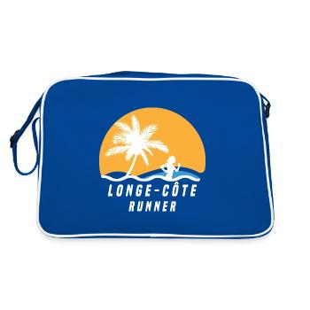 Longe côte-runner - Sac Retro - bleu/blanc - Dos