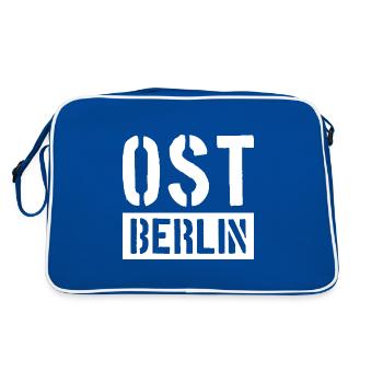 OSTBERLIN BER OST BERLIN - Retro Tasche - Blau/Weiß - Hinten
