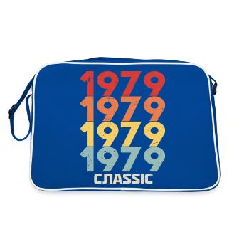 1979 Jubilé en style vintage classique 1979 - Sac Retro - bleu/blanc - Dos