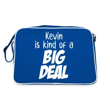 Kevin is Kind of a Big Deal - Retro Bag - blue/white - Back