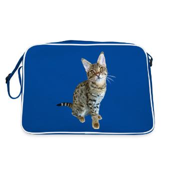 Tabby - Retro Bag - blue/white - Back