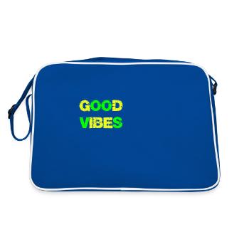 Good Vibe Girls Boys Summer Good Vibes - Retro Bag - blue/white - Back