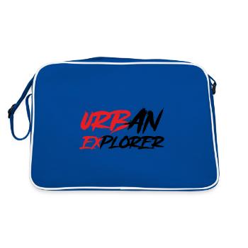 Urban Explorer - Urbex - Retro Bag - blue/white - Back