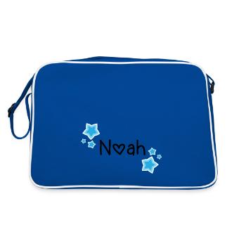 Name - Noah - Retro Bag - blue/white - Back