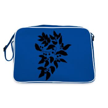 berries c1 - Retro Bag - blue/white - Back