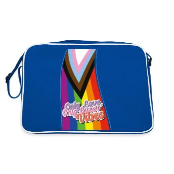 Pride Spectrum : Célébration LGBTQIA+ - Sac Retro - bleu/blanc - Dos