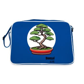 Bonsai Japan Tree - Retro Bag - blue/white - Back
