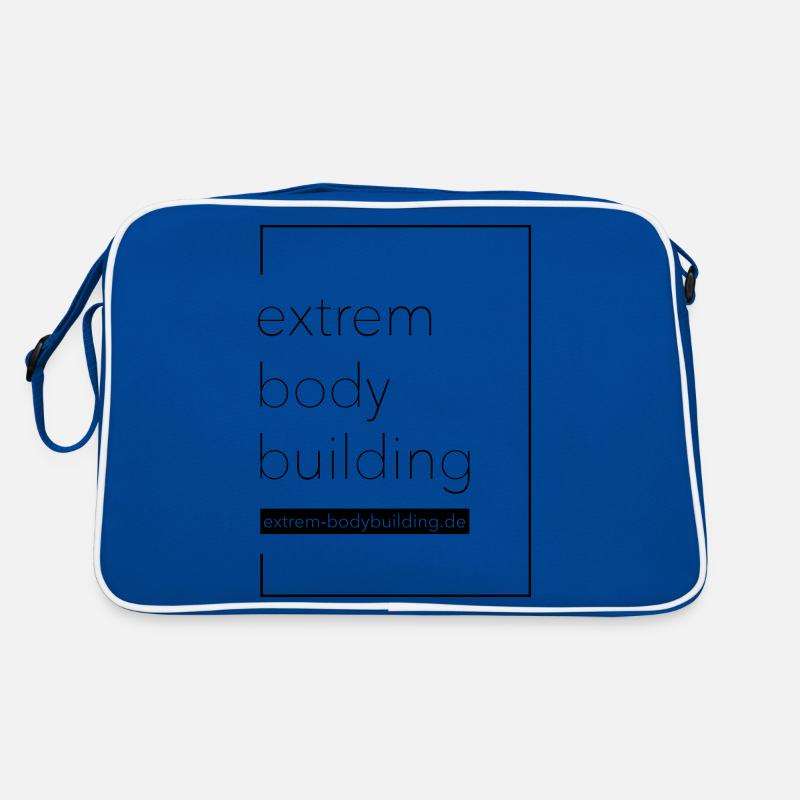 extrem-bodybuilding - Retro Tasche - Blau/Weiß
