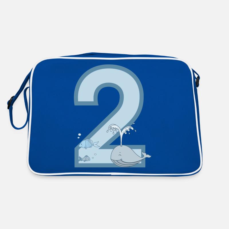 Zahl 2 Retro Tasche