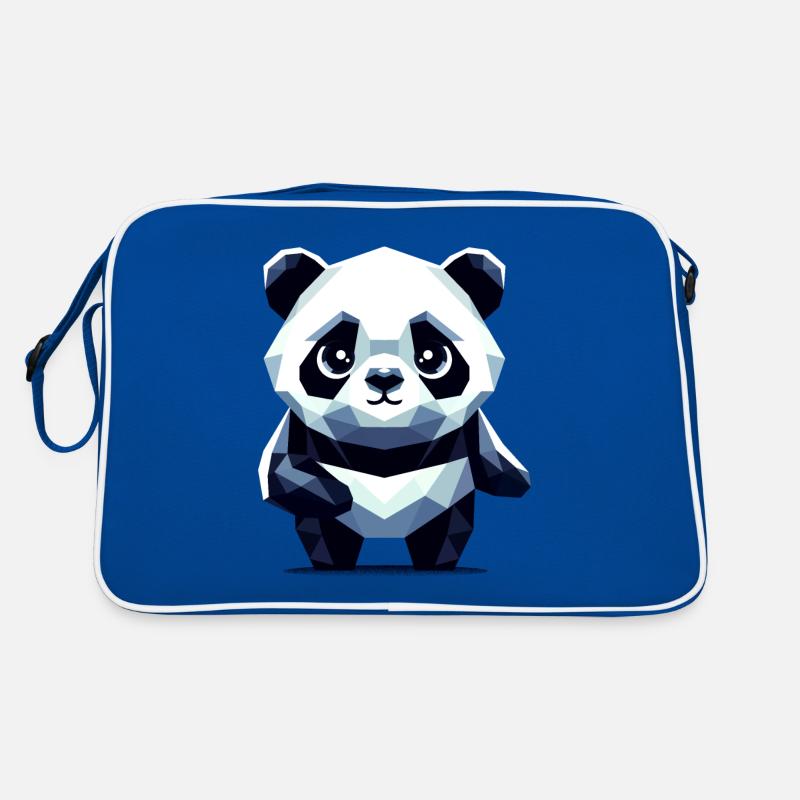 Panda polygonal Sac Retro