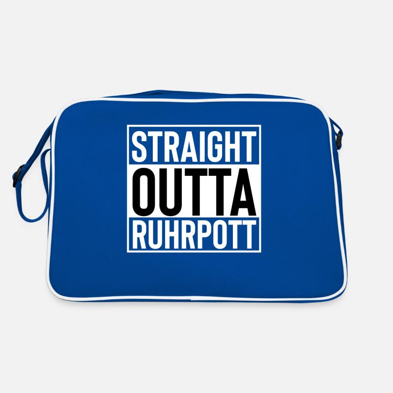 Ruhrpott - Retro Tasche - Blau/Weiß