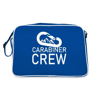 Bouldern Klettern Climbing - Retro Tasche - Blau/Weiß - Hinten