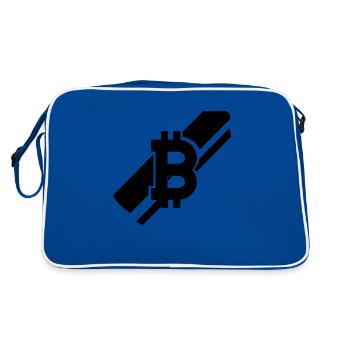 Bitcoin Trading Crypto Stocks - Sac Retro - bleu/blanc - Dos