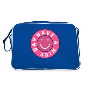 Have a nice day pinky - Retro Bag - blue/white - Back