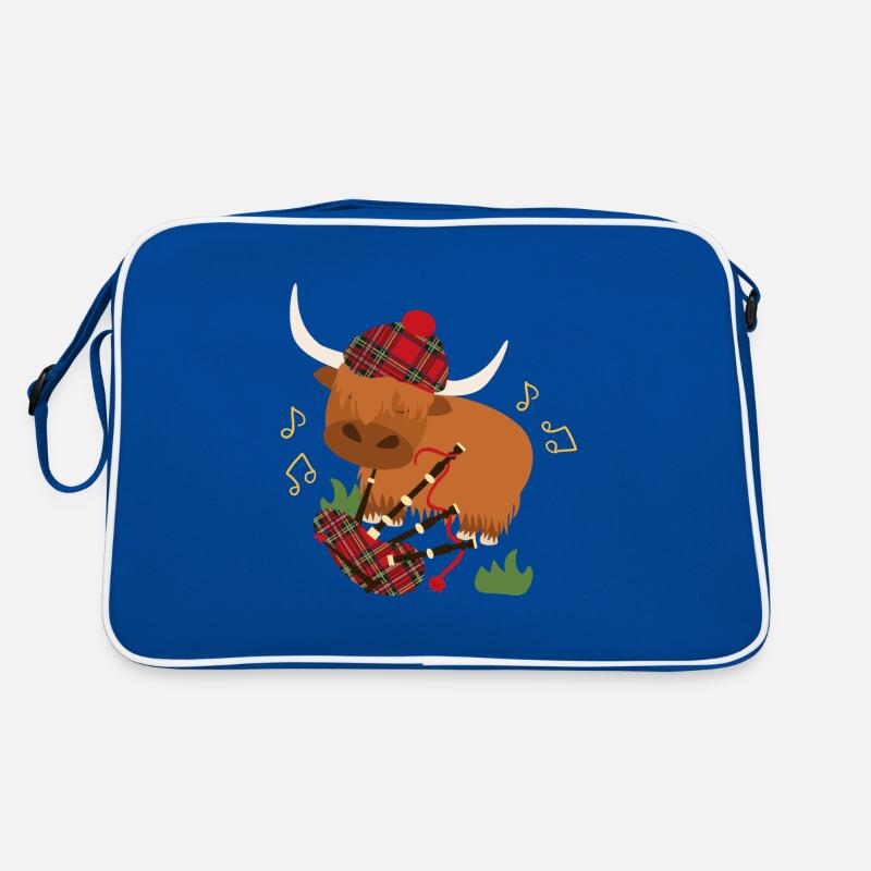 Cornemuse de jeu Highland Cattle - Orange Sac Retro