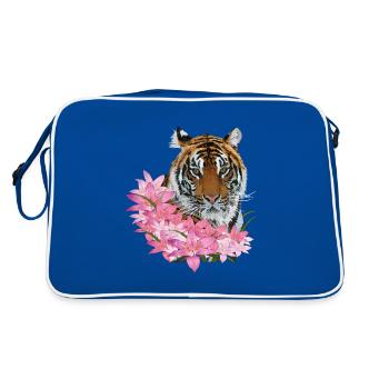 Bengal tiger - Retro Bag - blue/white - Back