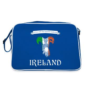 Irlande Irlande Moutons d’Irlande - Sac Retro - bleu/blanc - Dos