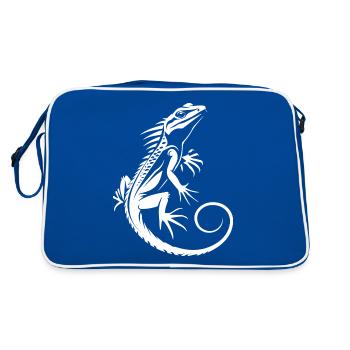 Lizard - Retro Bag - blue/white - Back