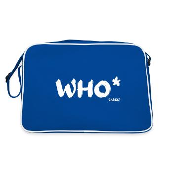 Who cares? Who cares? Anyone! - Retro Bag - blue/white - Back