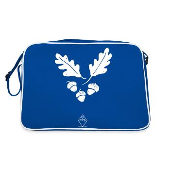 Oak - Nature without font - Retro Bag - blue/white - Back