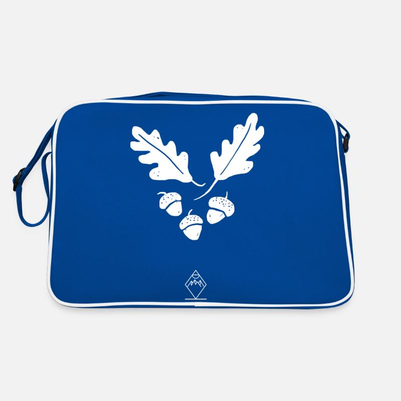 Oak - Nature without font - Retro Bag - blue/white