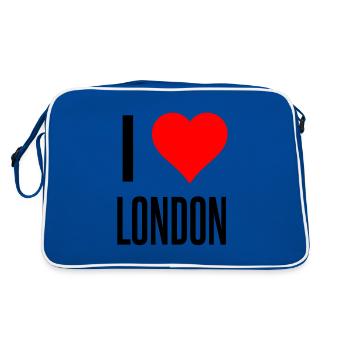 Londres - Sac Retro - bleu/blanc - Dos