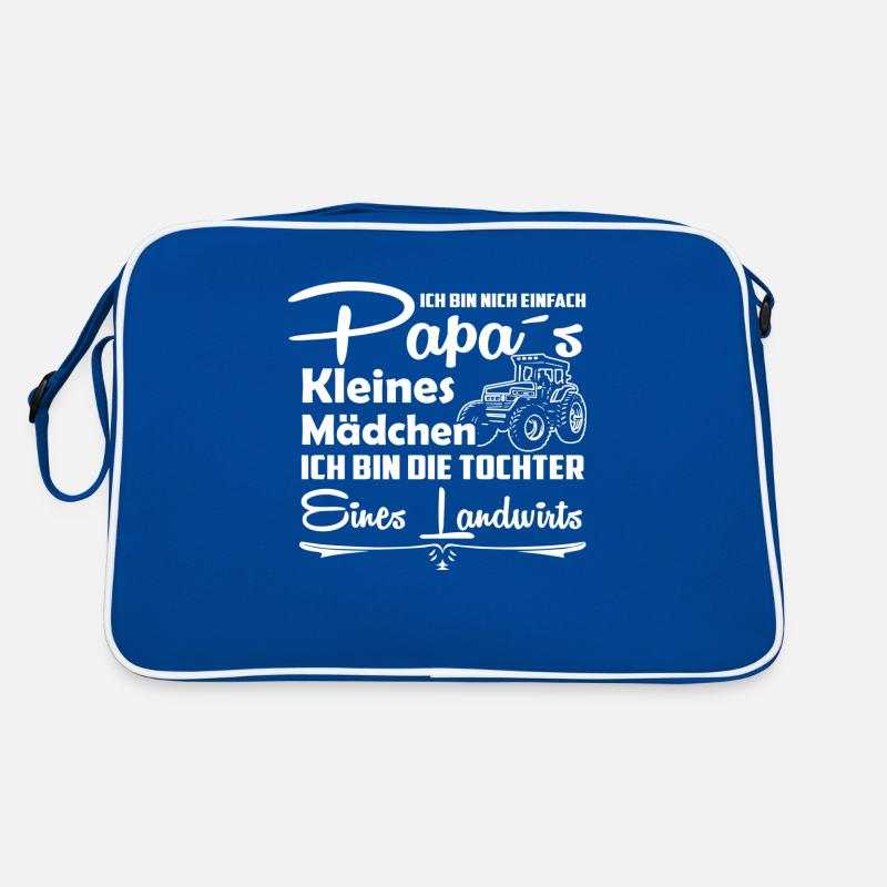 first design - Retro Tasche - Blau/Weiß