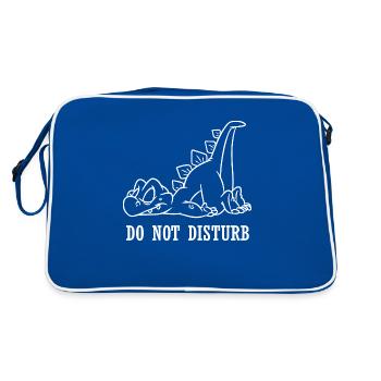 Dinosaur Dino - Retro Bag - blue/white - Back